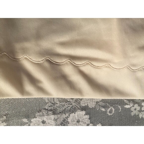 Vintage 70s Skirt Slip 1970s Ivory Maxi Long Half Slip Wedding Boho Size Small - Picture 3 of 5